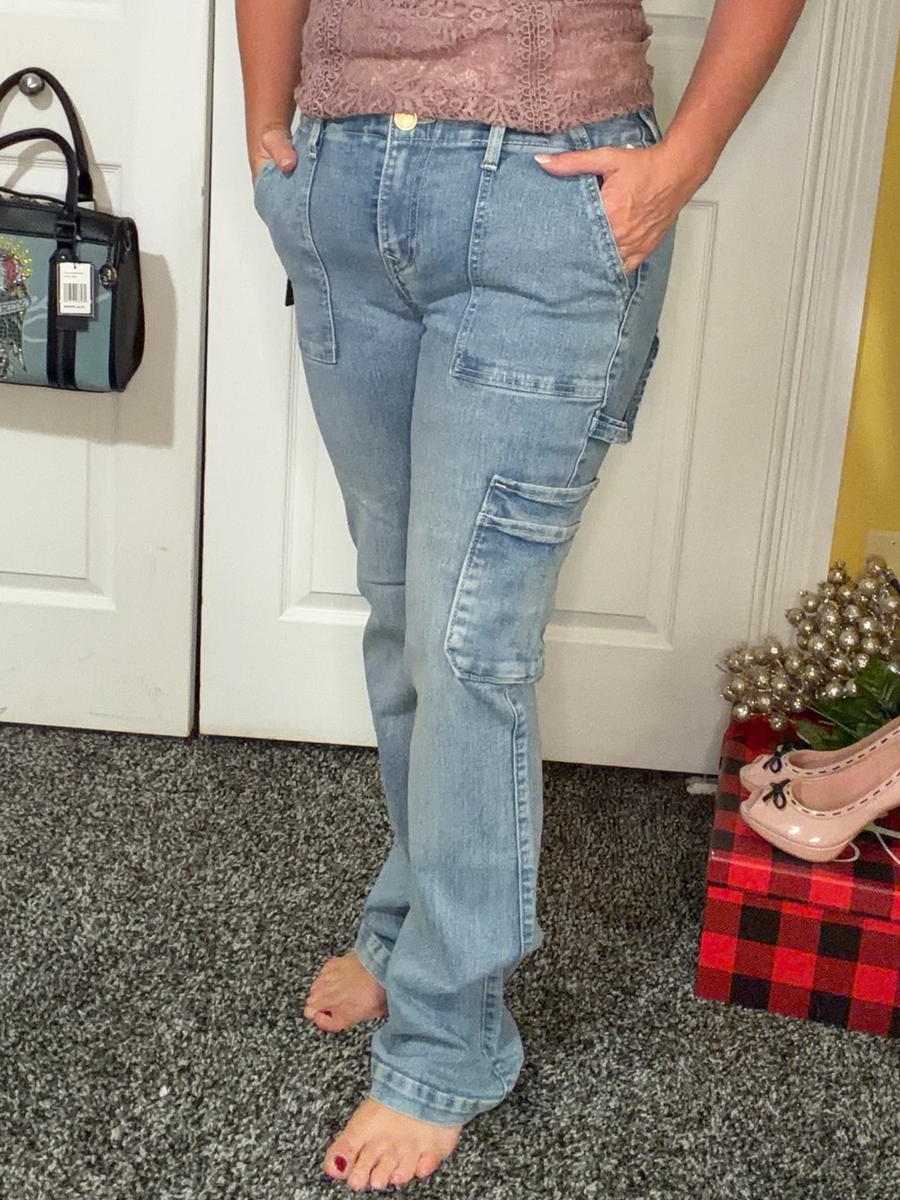 NWT True Religion Becca Carpenter Bootcut Jeans 29 $184 Retail